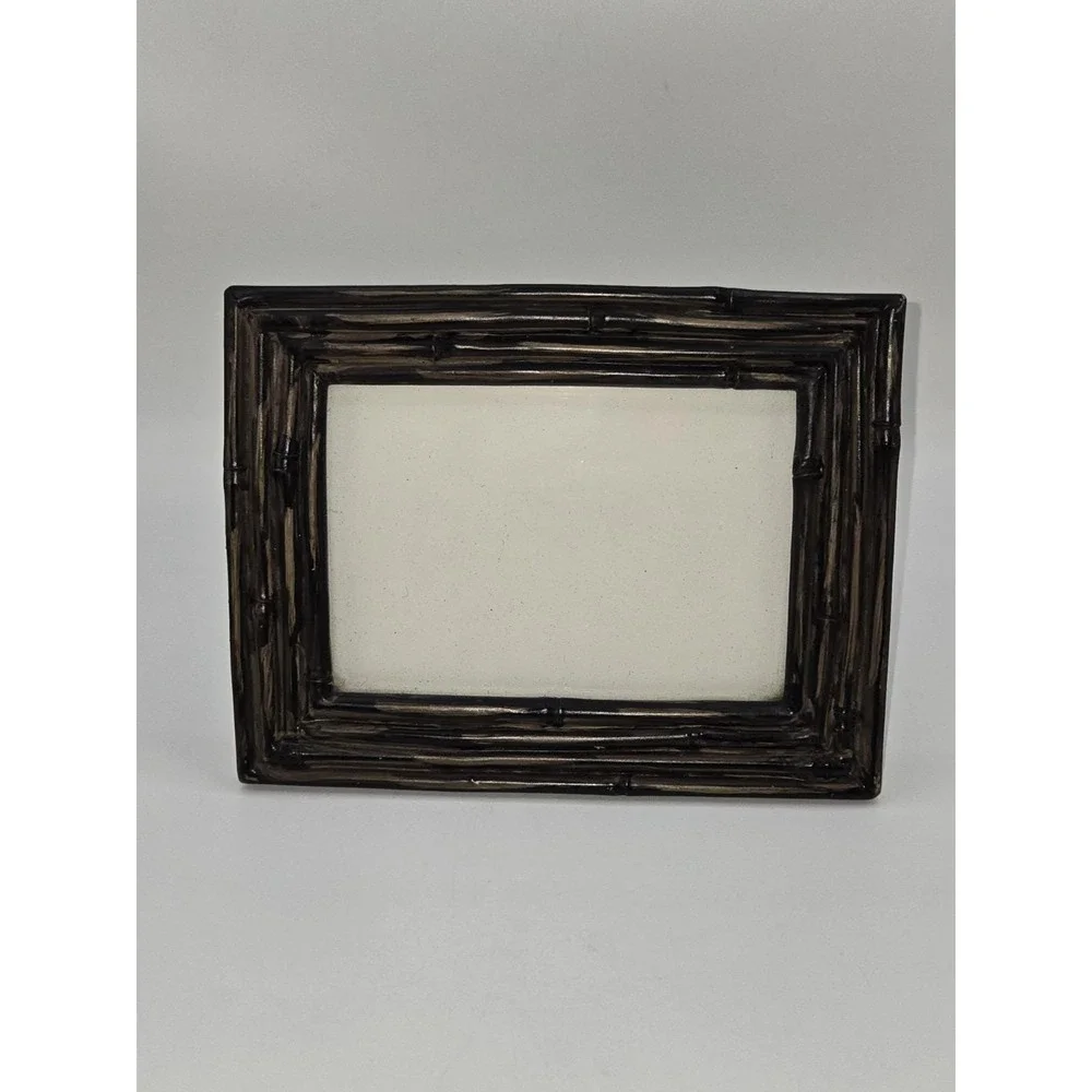 Vintage Faux Bamboo Wood Picture Frame 8x6 Rustic‎ Boho Decor